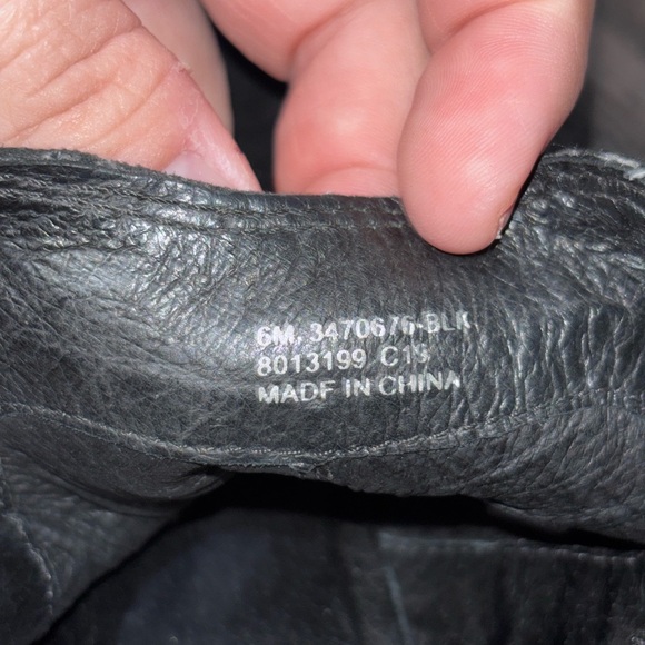 Frye Reina Cutout Booties in black leather SZ 6 - Picture 7 of 9